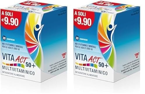 ACT Vita 50+ Multivitaminico - 30 Capsule Compresse (Confezione da 2)
