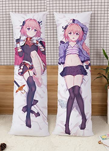 Fate Grand Order Apocrypha Astolfo Cushion Pillow Case Two Way Tricot 150x50cm(59in x 19.6in) Pillowcase