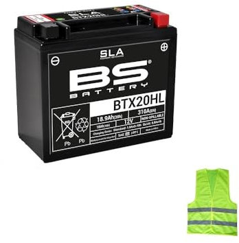 KOMPATIBEL MIT Buell M2 Cyclone 1200 pro Jahr 1997 al 2002 Batterie YTX20HL-BS BTX20HL SLA AKTIVIERT, VERSIEGELT, BEREIT UND GELADEN FÜR DEN Einsatz 18 AH 12V 175X87X155MM