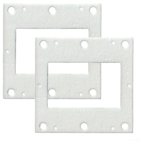 2 Stück Kamin-Dichtung aus Keramikfaser, kompatibel mit HAAS Sohn Keramikfaser-Dichtung, Reinigung, Öffnung, Wärmetauscher 4.17, 5.17, 4.19, 5.19 HSP1-2