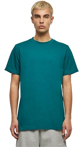 Build Your Brand Herren T-Shirt Round Neck, Männer Basic T-Shirt mit Rundhalsausschnit, Regular Fit, Baumwolle, Retrogreen, 3XL