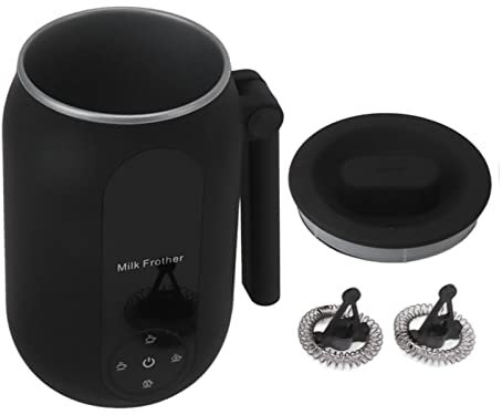 Automatischer Elektrischer Milchaufschäumer, Multifunktionaler Schaumbereiter und Milchwärmer für Latte Cappuccino Macchiato mit Hervorragendem Material, Milchwärmerfunktion und