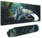 Gaming Mauspad XXL Tiger Großes Mousepad 800 * 400mm rutschfeste Schreibtischunterlage Wald Mouse Pad mit Vernähte Kanten Verbessert Desk Mat Mauspad Groß Geschwindigkeit und Präzision für Gaming