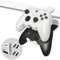 Drlmeio PC Gaming Headphone Stand & Controller Holder, Rotating Headphone Hanger 3-in-1 Adjustable Desk Accessories & Workspace Organizers, Gifts for Gamers (White)