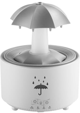 WMFASBAG Rotating Umbrella Humidifier with 7 LED Night Light Essential Oil Diffuser with Remote Aromatherapy Diffuser for Home Office