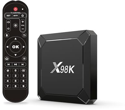 Android TV Box 13.0, ADDCOLOR X98K TV Box 4GB RAM 32 ROM, TV Box with RK3528A Chip Quad Core Arm Cortex A53, Supports OpenGL ES 1.1/2.0 and OpenVG 1.1, 8K HDR 2.4GHz/5GHz WiFi 6 TV Box