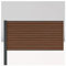 HORI® Sichtschutzzaun Rhombus-Style Anbauelement halbhoch | WPC Windschutz | Robuster Zaun für Garten & Terrasse | Erweiterbares Sichtschutzsystem | Modernes Design I I Einbetonieren I Braun
