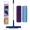 Bona Pet System Premium Microfibre Mop Kit, for Cleaning Hard Floors, Incl. 1x Floor Mop, 1x Cleaning Pad, 1x Sweeping Pad, Electrostatic Action Attracts Pet Hair, Blue