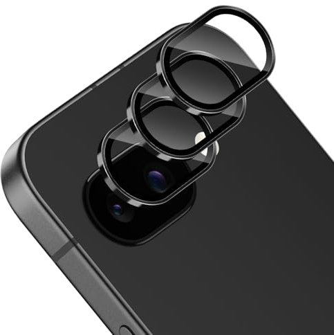 Locofun Kameraschutz für Google Pixel 9a 5G für Panzerglas, [3 Stück] Ring aus Metall Kameras Schutz Folie, Anti-Kratzen Kamera Folie HD Klar Linse Schutzglas
