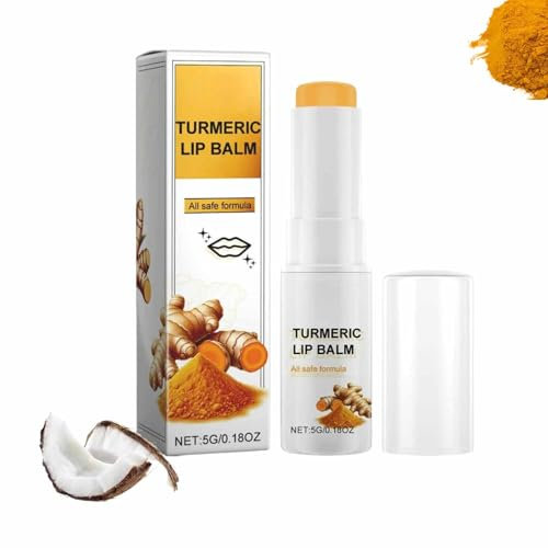 éClaircissant Pour Les Lèvres Foncées,Baume à Lèvres Au Curcuma bring levre rose,Traitement De Restauration Au Curcuma,Crème éClaircissante Pour Les Lèvre Rose Pour Adoucir Et Hydrater Les Lèvre (1)