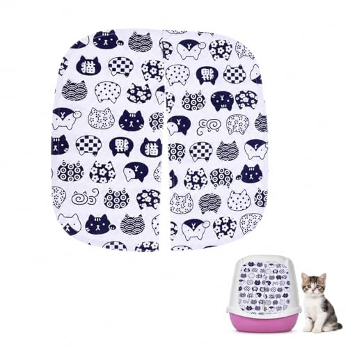Toyvian Rideau de porte pour chat - En coton et lin