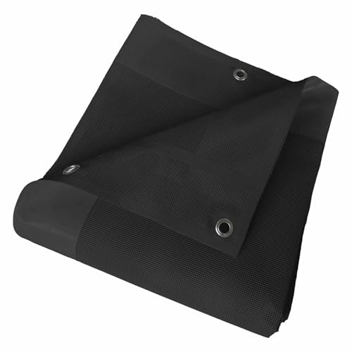 Tecplast Bâche Brise Vue Micro-Perforée 3x4 m Noire - Garantie 5 Ans - MP460BV - Perméable - Ombrage léger - Made in France