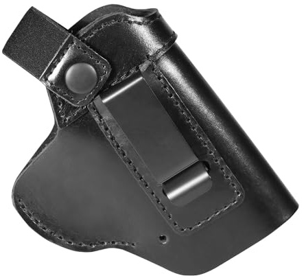 Pistolenholster aus Leder, Verdeckte Pistolentasche mit Bund, Taktische Gürtelholster Waffenholster für die Meisten Handfeuerwaffengrößen