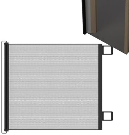 Retractable Dog Gate, Baby Gate Retractable, No Drilling Retractables Pet Gates, Safety Doors, Doggy Barrier, For Bedroom/Stairs/Doorways/Hallways