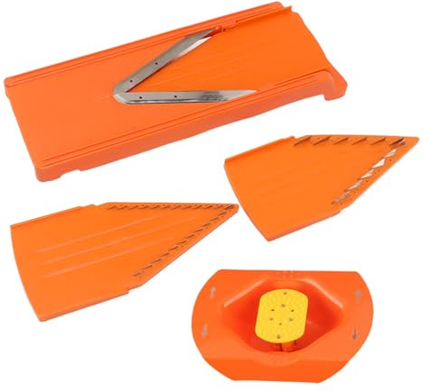 LUCKDANO V- Mandoline Cutter Mandoline Slicer Gemüse Chopper mit Verdickten ABS Kunststoff Unten & Edelstahl Zum Schneiden von Obst Gemüse in der Küche