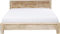 Kare Design Bett Puro, 160x200cm, helles Holzbett, Holzbett handgeschnitzt, (H/B/T) 76x169x218cm