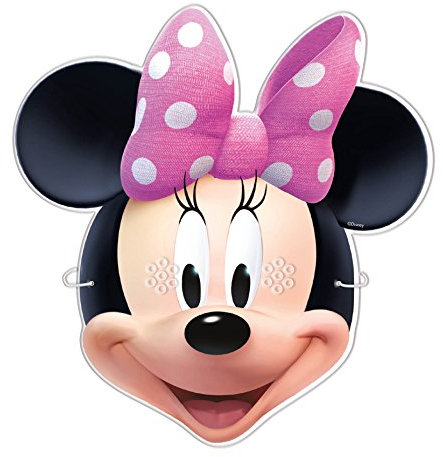 Verbetena 153537 Minnie-Maus-Masken, Rosa, Pappprodukt, 6 Stück, Pink, 6 Unidad (Paquete de 1)