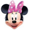 Verbetena 153537 Minnie-Maus-Masken, Rosa, Pappprodukt, 6 Stück, Pink, 6 Unidad (Paquete de 1)