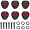 Gitarre Tuning Pegs Tuners Mechanische Stimmwirbel,6pcs Gitarren Mechaniken Knöpfe Gitarren Stimmwirbel Tasten Kappen Gitarren Stimmknöpfe Knöpfe für Folk E Gitarre(Schwarz)