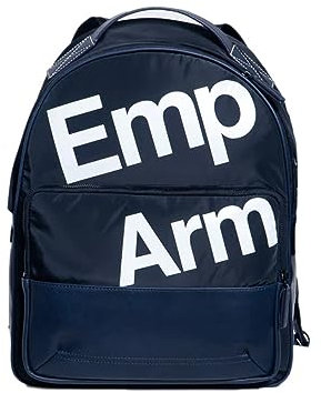 Emporio Armani Nylon Rucksack Herren Tasche Laptop Schulrucksack blu