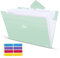 KONVINIT Dokumentenmappe a4,Mappe mit 7 fächern Fächermappe mit Druckknopf für Büro Hause Schule Document Organizer Folder für papier,hell blau