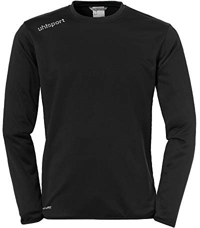 uhlsport Herren Longsleeve Essential Training Top, Schwarz/Weiß, M, 100220901