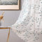 MIULEE Sheer Vorhang Voile Blumen Stickerei Vorhänge mit Ösen transparent Gardine 2 Stücke Ösenvorhang Gaze paarig schals Fensterschal für Wohnzimmer Schlafzimmer 145 cm x 140 cm(H x B) 2er-Set