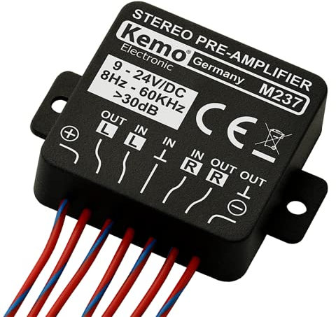 Kemo M237 Stereo-Vorverstärker 24 V/DC