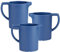Harfield Blue Small Individual 200ml Custard Milk Gravy Cream Jug Pack of 3 Reusable Polypropylene Plastic
