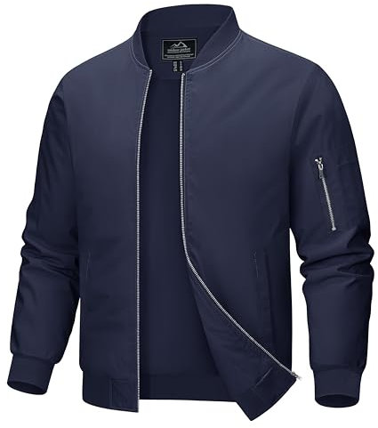 MAGCOMSEN Bombers Homme Veste Militaire Homme Veste Aviateur Pour Hommes Zippée Veste Décontractée Veste Tactique Veste de Base
