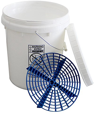 Wascheimer 20 Liter mit Schraubdeckel inclusive Einsatz blau