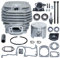 Kolben und Zylinder Kit für Husqvarna 61 & Jonsered 625 630 Motorsäge, AUMEL Cylinder + Kolben + Dichtungssatz + Öldichtung + Kugellager + Zündkerze Ersatzteile Zubehör 26 in 1