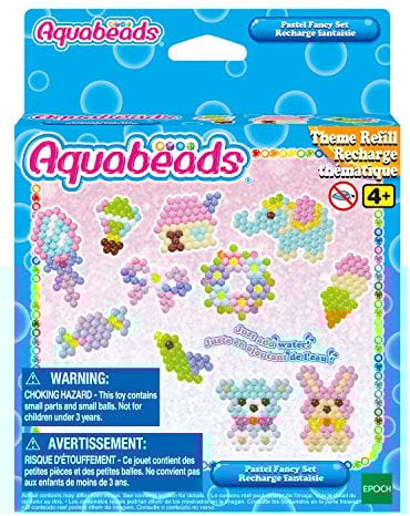 Aquabeads 31504 Pastell Fanstasie Set - Themen Nachfüllset, Wasserperlen, Bastelset für Kinder ab 4 Jahren, ohne Bügeln oder Kleben