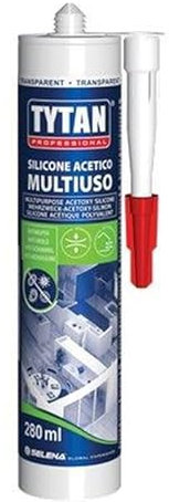 Silicone trasparente acetico universale Tytan 1.0 280 ml