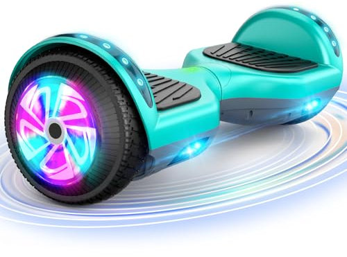 SISGAD Hoverboard, Électrique Gyropode 6,5 Pouces LED Hoverboard Self Balance Scooter, 2 * 300W Smart Blance Board, Électrique Auto-Équilibrage pour Enfant et Adulte