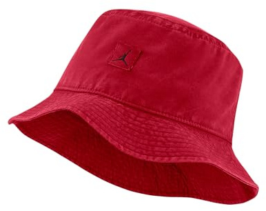 Nike Hut Jordan Jumpman Washed Bucket Cap rot (DC3687-687 (Rot, M)