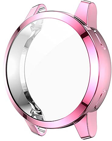 BoLuo Funda Silicona para Garmin Venu 2S,Funda Caso Smartwatch, Flexible Protectora Cover,Funda Reloj Ultra Clear TPU Case Protectora para Garmin Venu 2S / Vivoactive 4S Accessories (Rosa)