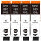 Kamo PGI-580XXL (4er-Pack) Multipack Druckerpatronen Kompatibel mit Canon 580 XXL - für Pixma TS705 TS6350 TR8550 TS6150 TS6351 TR7550 TS6250 TS6151 TS6250 TS6251 TS8350 TS8351 TS9150, TS8250, TR8550