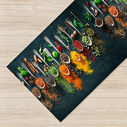 IlGruppone Tappeto Cucina Antiscivolo Made in Italy Passatoia Antimacchia Lavabile in Lavatrice Multiuso Corridoio Soggiorno - 50x300 - Spezie