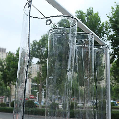 Transparente PVC-Abdeckplane für Gartenmöbel, regendicht, Größe: 0,3 mm x 1 m x 1 m