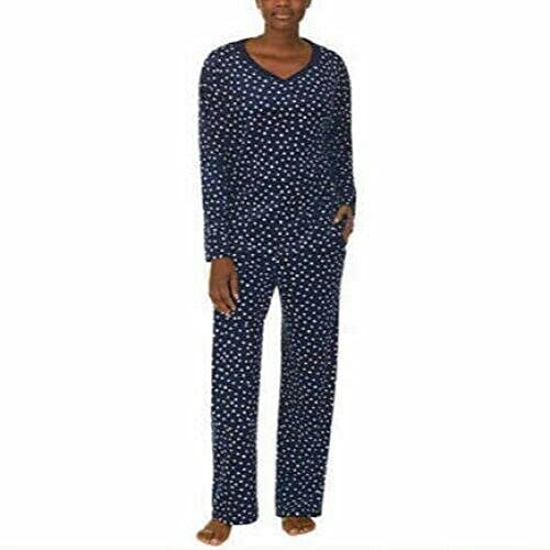 Nautica Pigiama da donna in pile 2 pezzi, Blu, XXL