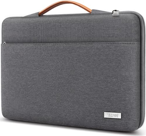 TECOOL 16 Zoll Laptoptasche Laptop Hülle 16 für MacBook Pro 16 M4 M3 M2 M1 2024 2023-2019 A3403 A3186 A2991, 16 Lenovo Thinkbook ideapad HP Dell Asus Wasserdicht Notebook Tasche 16, Dunkelgrau