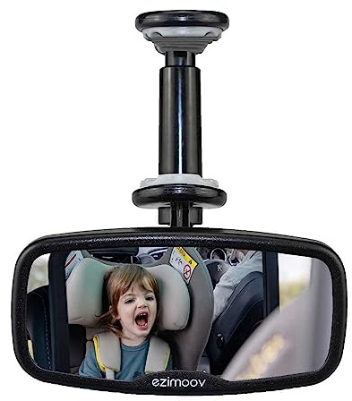 EZIMOOV - rétroviseur miroir à clipser l'avant au de la voiture pour Surveiller bébé en toute sécurité vue arrière incassable Eco-Friendly Emballage Recyclable