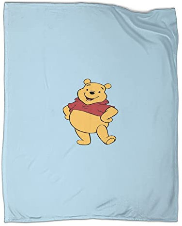 Winnie Puuh Fleece Decke Flauschige Flanelldecke Kuscheldecke Plüsch Fleecedecke Wohndecke Sofadecke Weiche Warm Überwürfe Couchdecke 50x60inch(127x152cm)