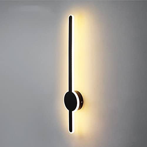 ZTWLEED Wandleuchte LED Innen,11W 1200LM Wandlampe LED Mordern 3000K/4000K/6000K,Wandleuchte Innen Schwarz für Schlafzimmer Wohnzimmer Korridor,40CM 110-240V