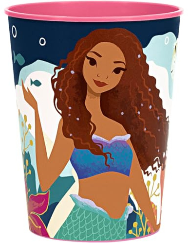 Disney La Petite Sirène Tasse de stade en plastique – 473 ml, 1 pièce | Parfait pour les fêtes