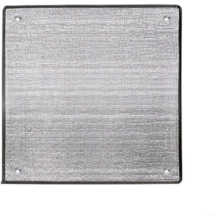 Film d'isolation en feuille d'aluminium de qualité supérieure de 7 mm d'épaisseur, isolation thermique optimale, barrière radiante réfléchissante pour garage, toits, murs (50 x 50 cm)