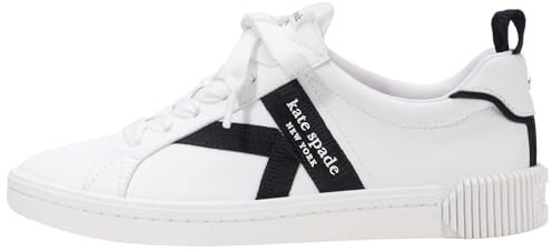 Kate Spade New York Frauen Signature Schnüre -up -Sneaker, Weiß, 5 UK