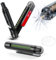 DATEFUN 3 In 1 Gurtschneider Notfallhammer mit Temporäre Parkkarte - Mini Nothammer Auto mit Testglas zum Üben - Upgrade Mechanische Feder Sicherheitshammer fürs Auto, Bus - Emergency Rescue Tool