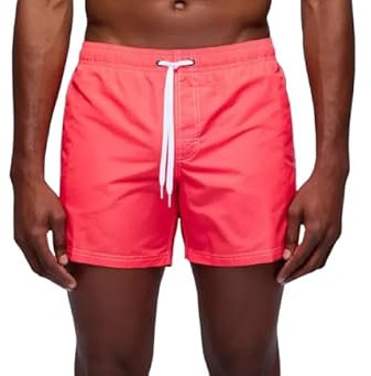 SUNDEK Costume da bagno da uomo con elastico in vita, lunghezza 35,6 cm, cavallo 12,7 cm, 07902 - Turbo 02, Large